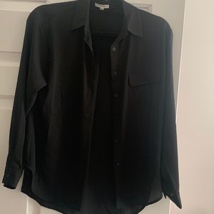 Black blouse- a little sheer.